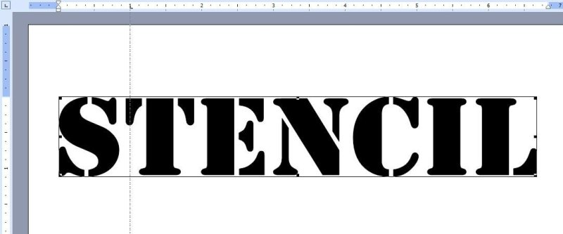 Трафарет текст