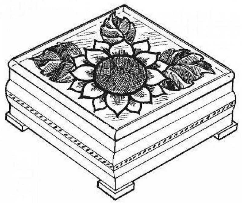 Шкатулка раскраска