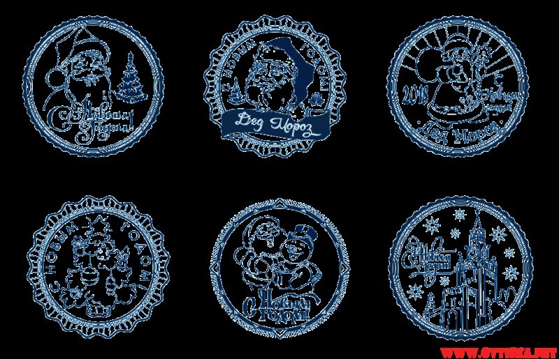 Штамп Деда Мороза