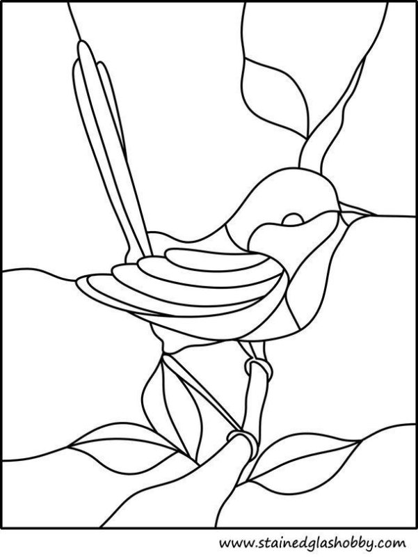 Витраж контур