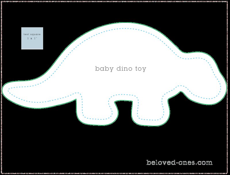 Лекало игрушки динозавра