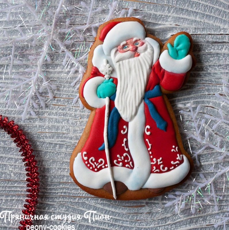 Имбирный пряник: «дед Мороз»