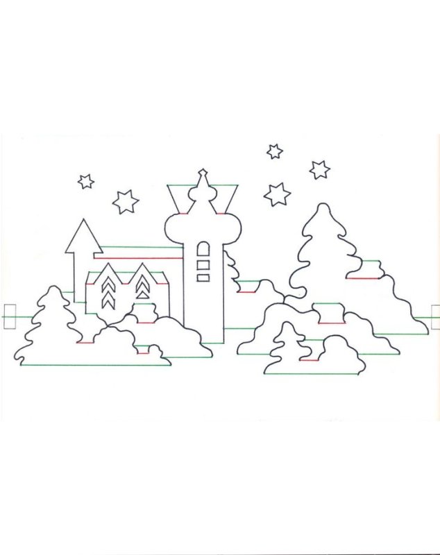 Шаблоны объемных открыток