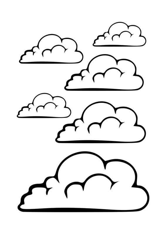 Трафарет облака