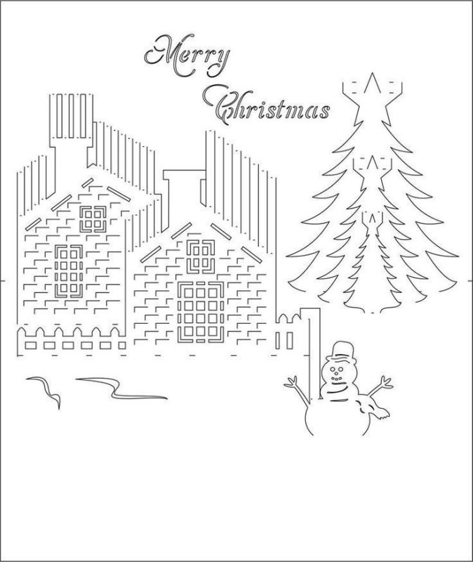 Объемные открытки схемы