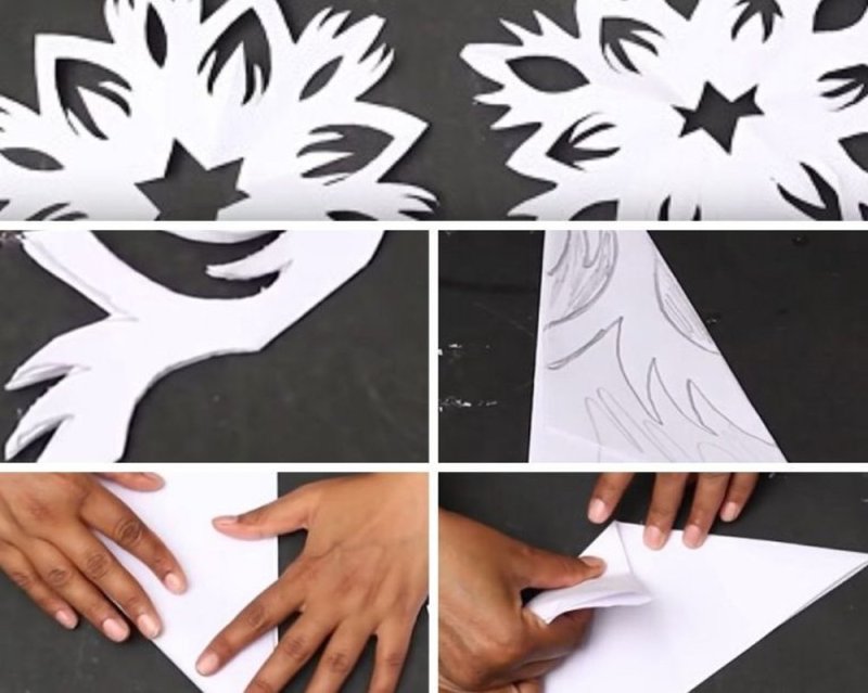 Юбка Снежинка для балерины из бумаги