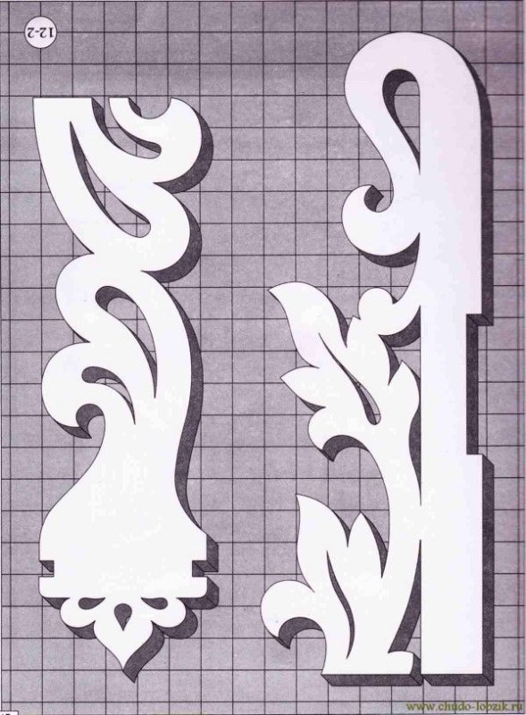 Трафарет наличников для выпиливания электролобзиком по дереву