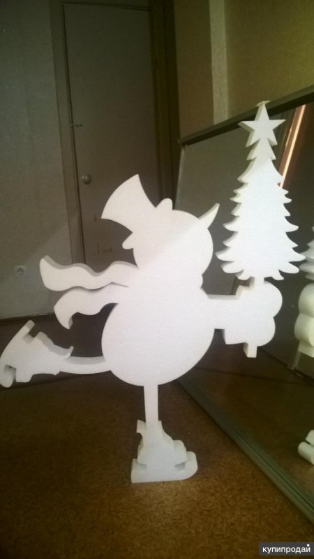 Фигуры из пенопласта на новый год