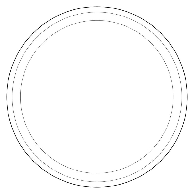 Тарелка раскраска для детей