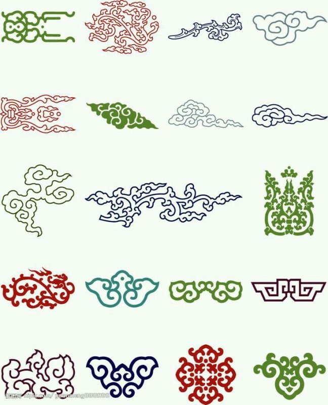 Элементы национального орнамента Китай