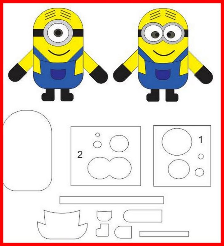 Миньон из фетра выкройки