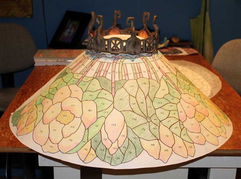Лампа витраж