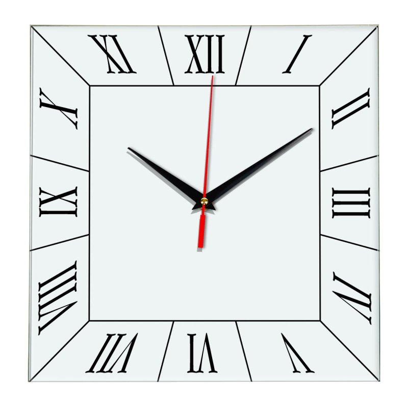 Циферблат часов квадратный