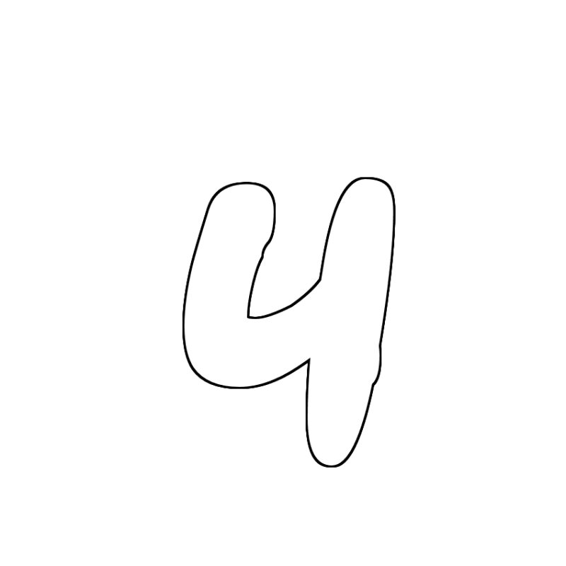 Объемная буква ч