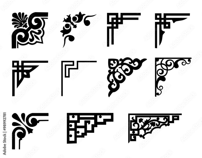 Узор уголок