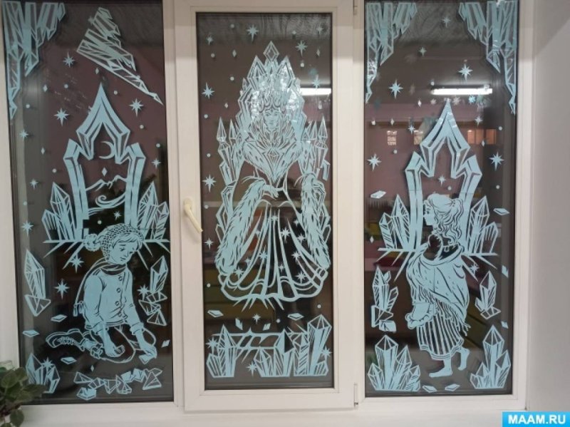 Вытынанки Снежная Королева