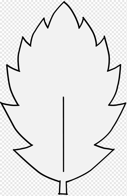 Листья шаблон