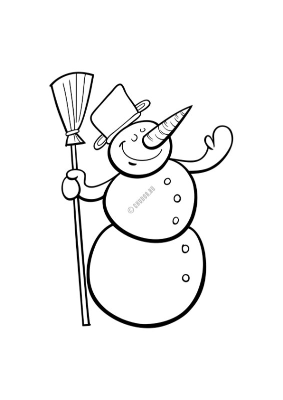 Снеговики половинки раскраски