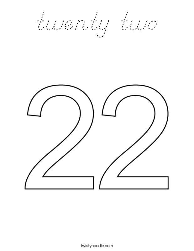 Цифра 21 раскраска