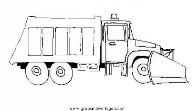 Снегоуборочная машина раскраска для детей