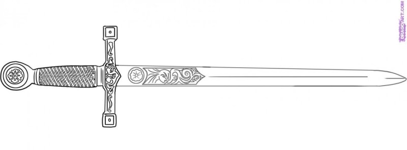 Узор на рукоятке меча