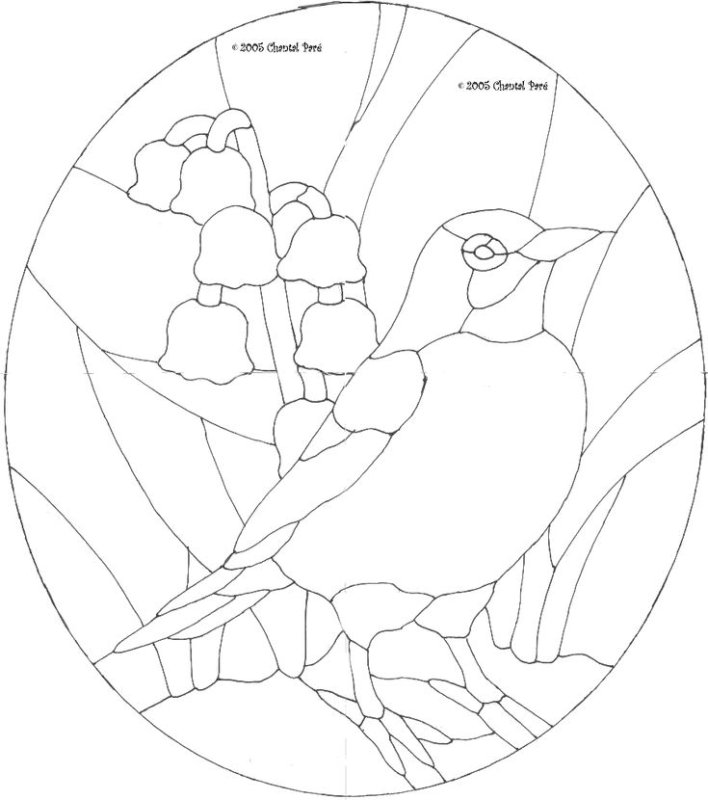 Витраж рисунок