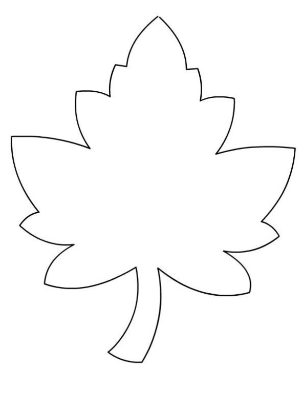 Листья шаблон