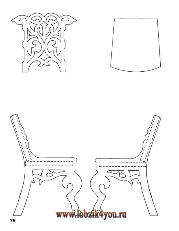 Трафареты для кукольной мебели