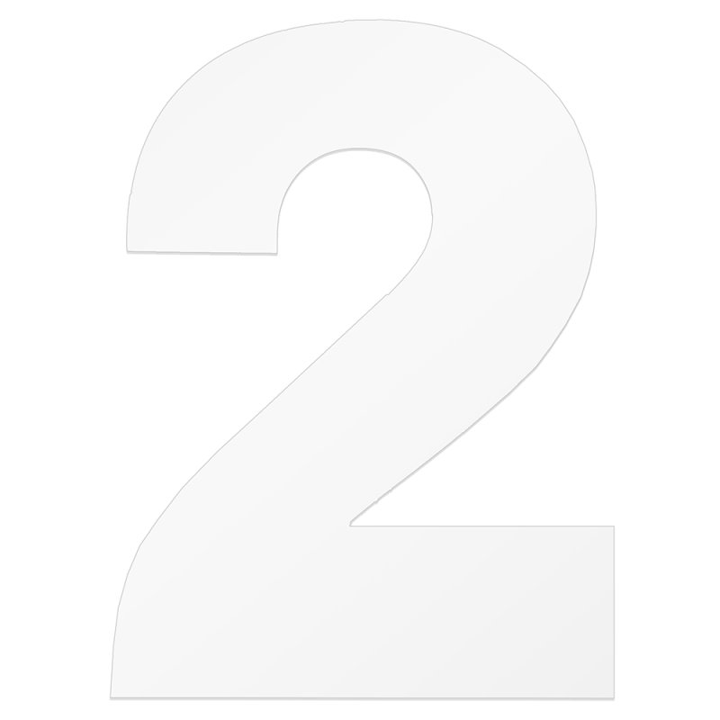 Цифра два трафарет для торта