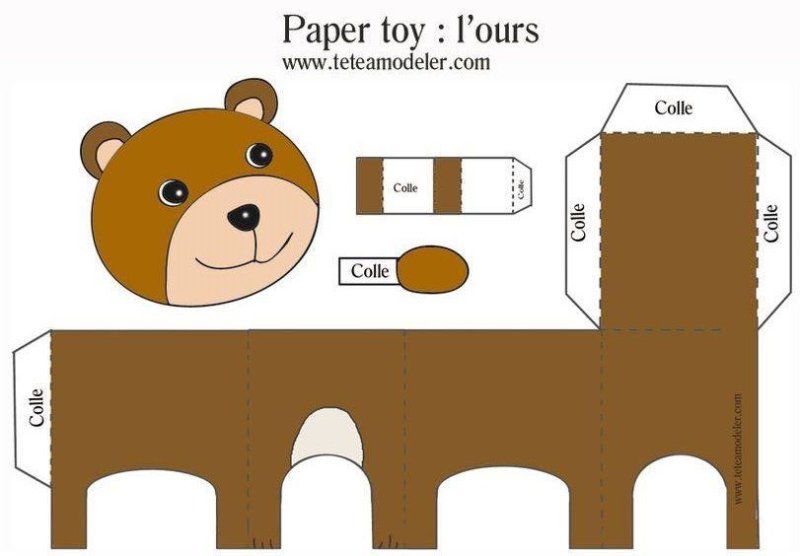 Объемные игрушки для склеивания