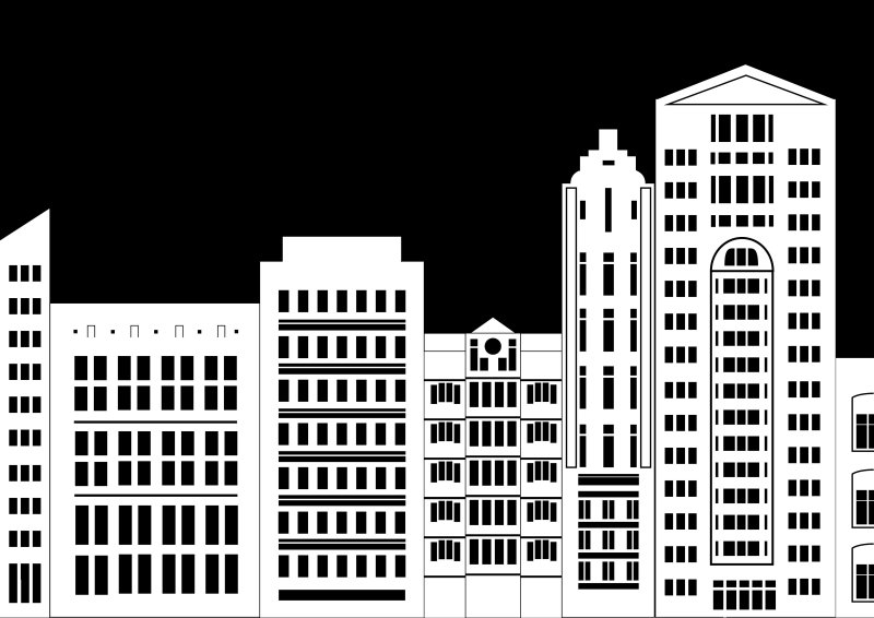 Силуэт здания