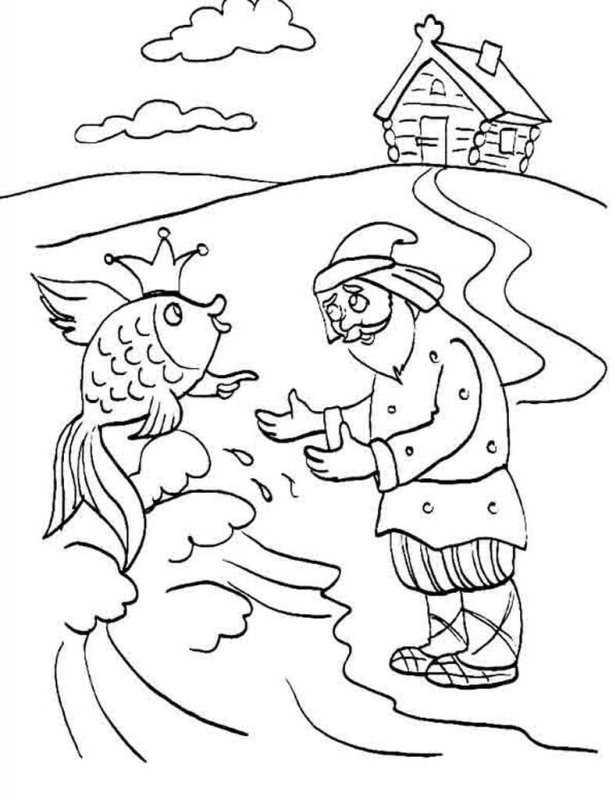 Золотая рыбка сказка Пушкина