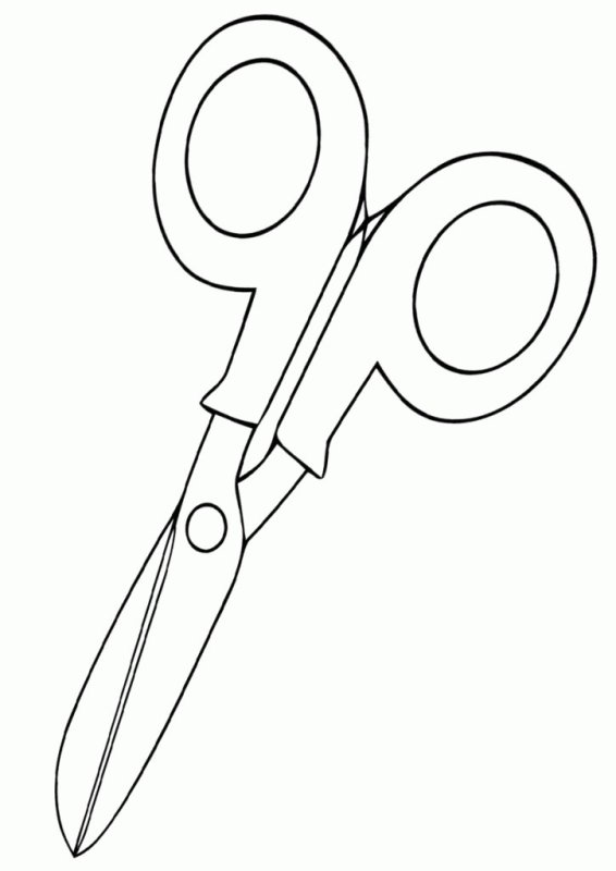 Ножницы трафарет