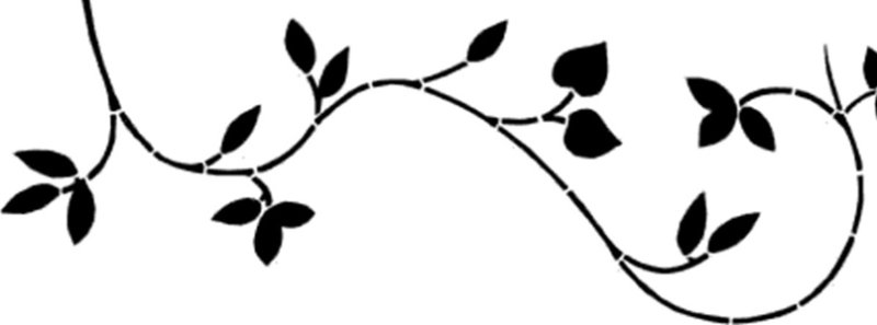 Трафареты цветов на стену