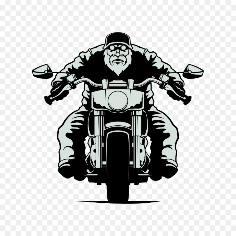 Мотоцикл чоппер вектор