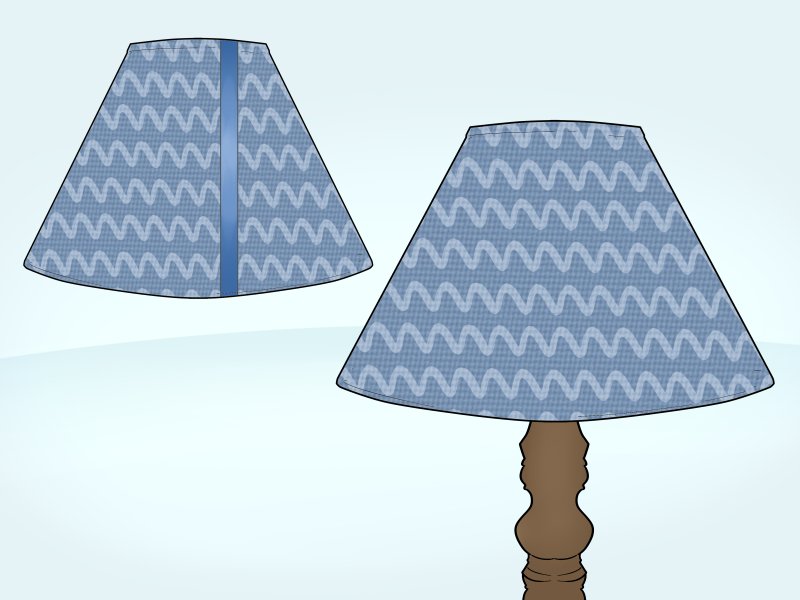 Абажур в полоску