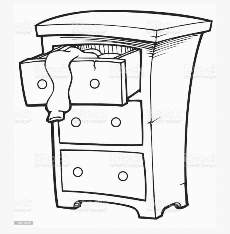 Нарисовать комод