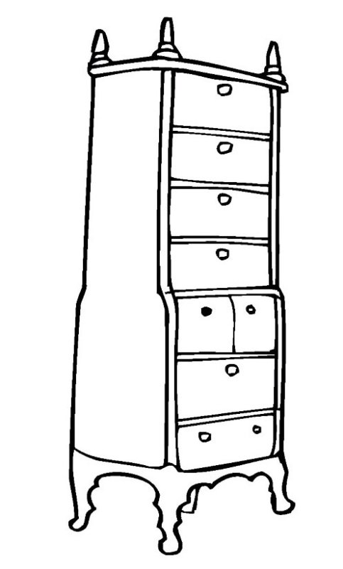 Шкаф раскраска