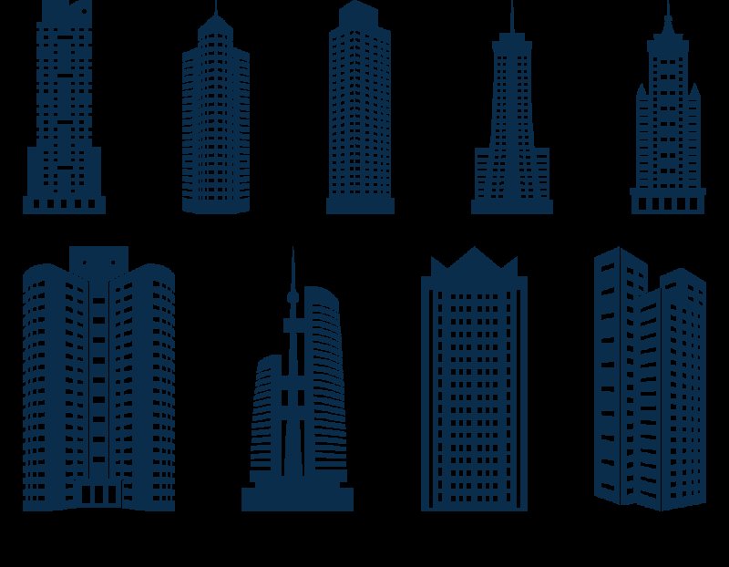 Силуэты высотных домов