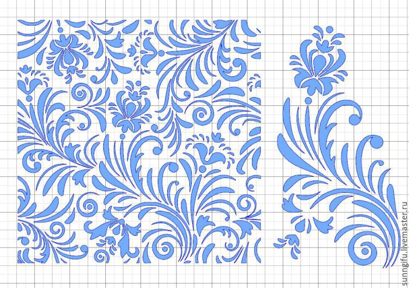 Гжель орнамент