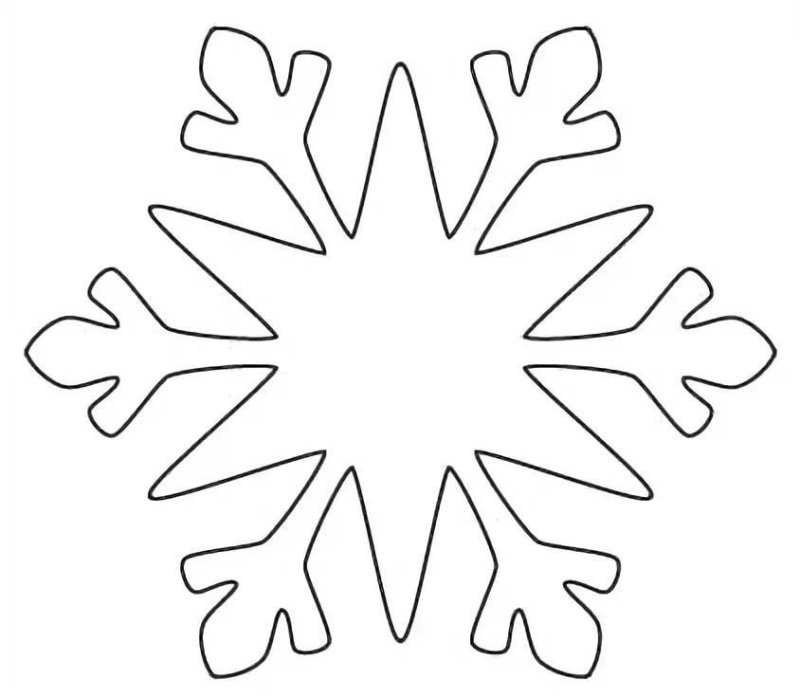 Новогодние снежинки трафареты