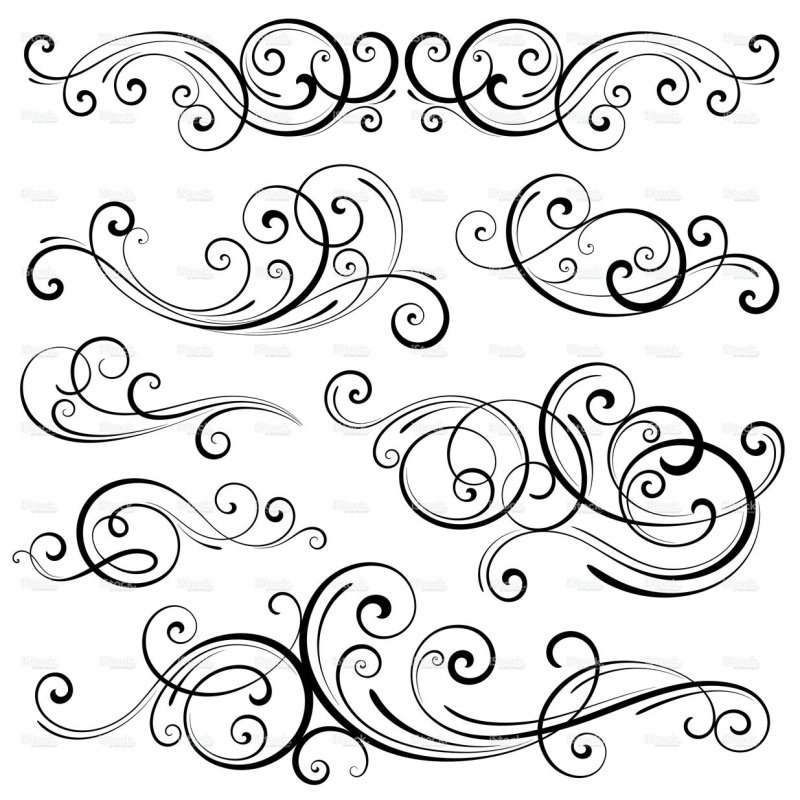 Орнамент завитушки