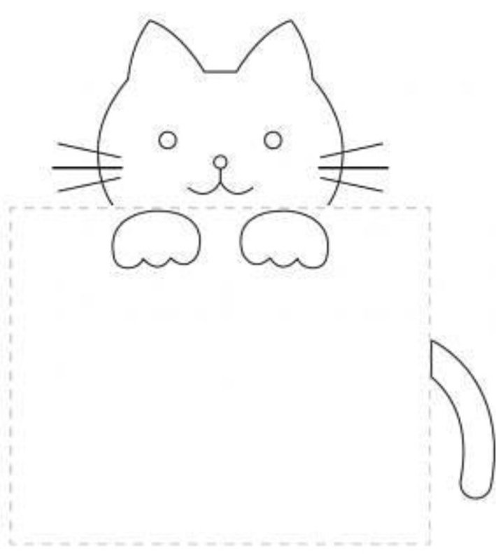 Аппликация кошечка