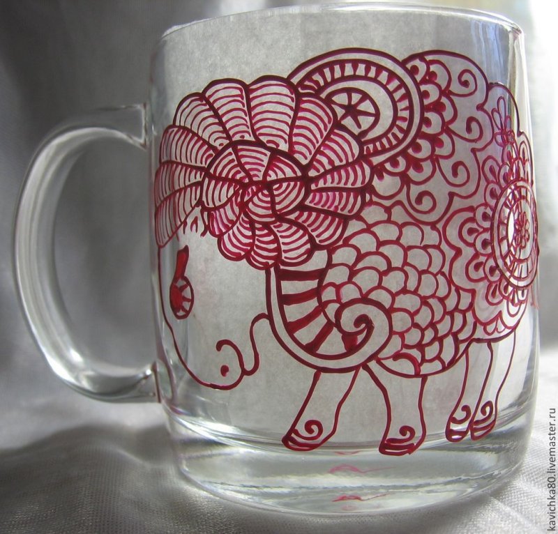 Точечная роспись кружки