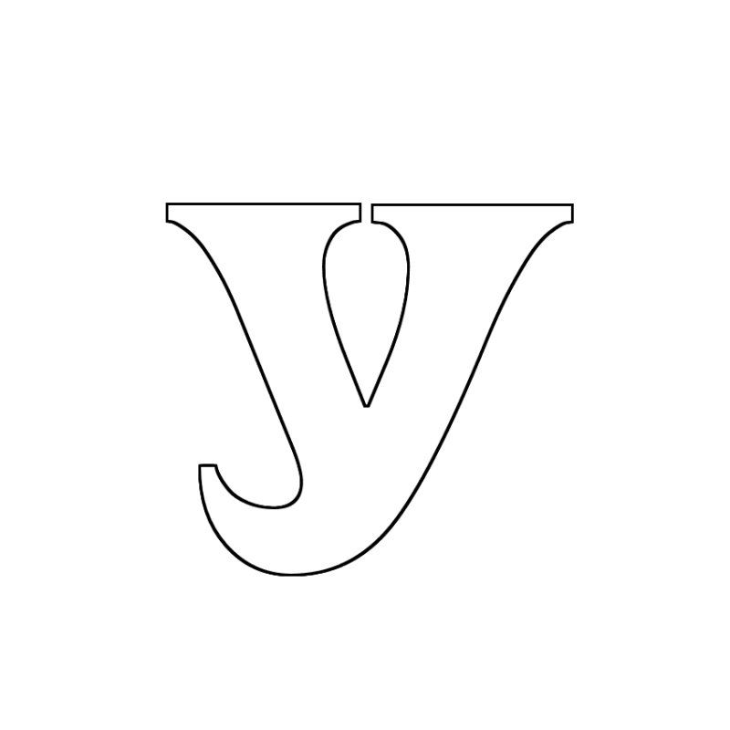 Трафарет букв