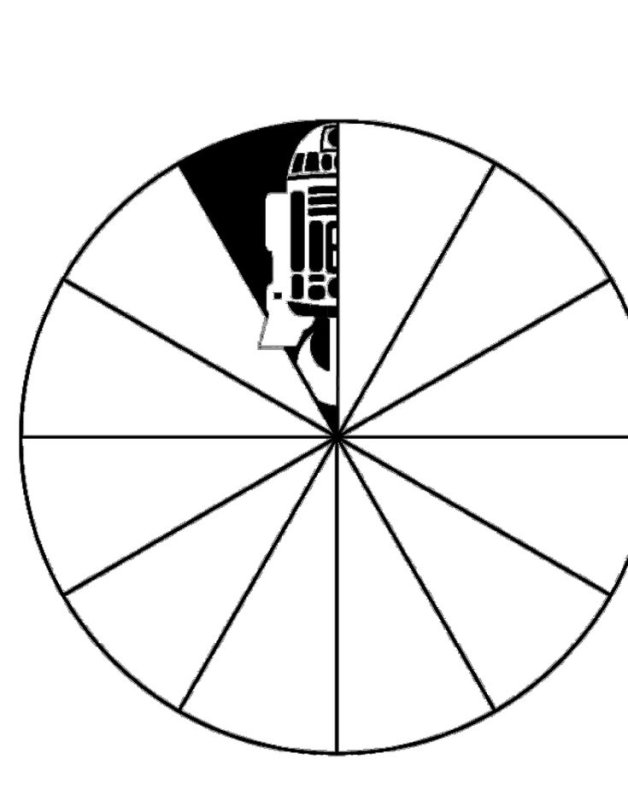 Снежинка Звездные войны трафарет