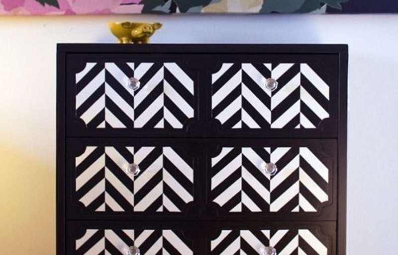 Комод икеа декупаж