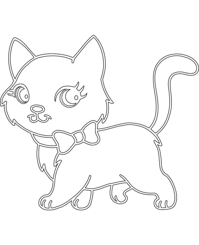 Котенок. Раскраска
