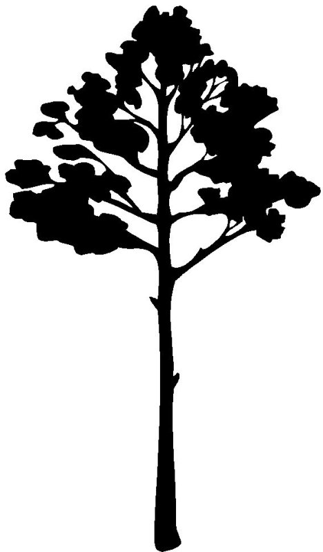 Трафарет "дерево"