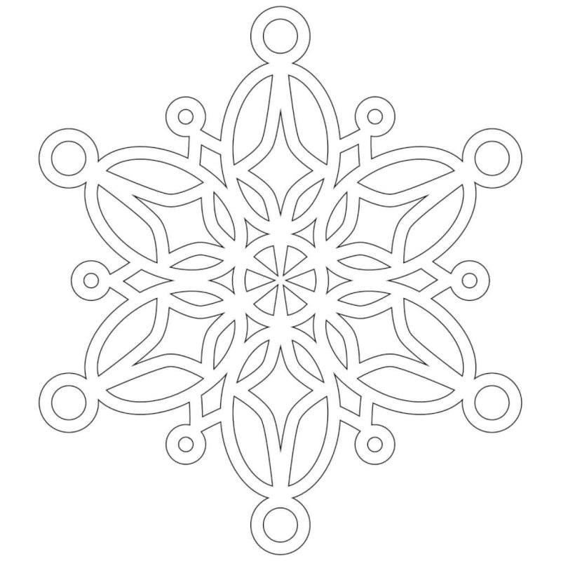 Снежинки на окна трафареты